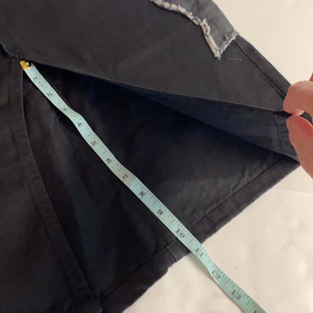 NWT Daisy Street by Hot Topic Star Patchwork Midi Denim Skirt in Black.Size M - Picture 12 of 15